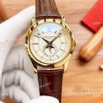 Copy Patek Philippe Annual Calendar Moonphase 5205g Yellow Gold